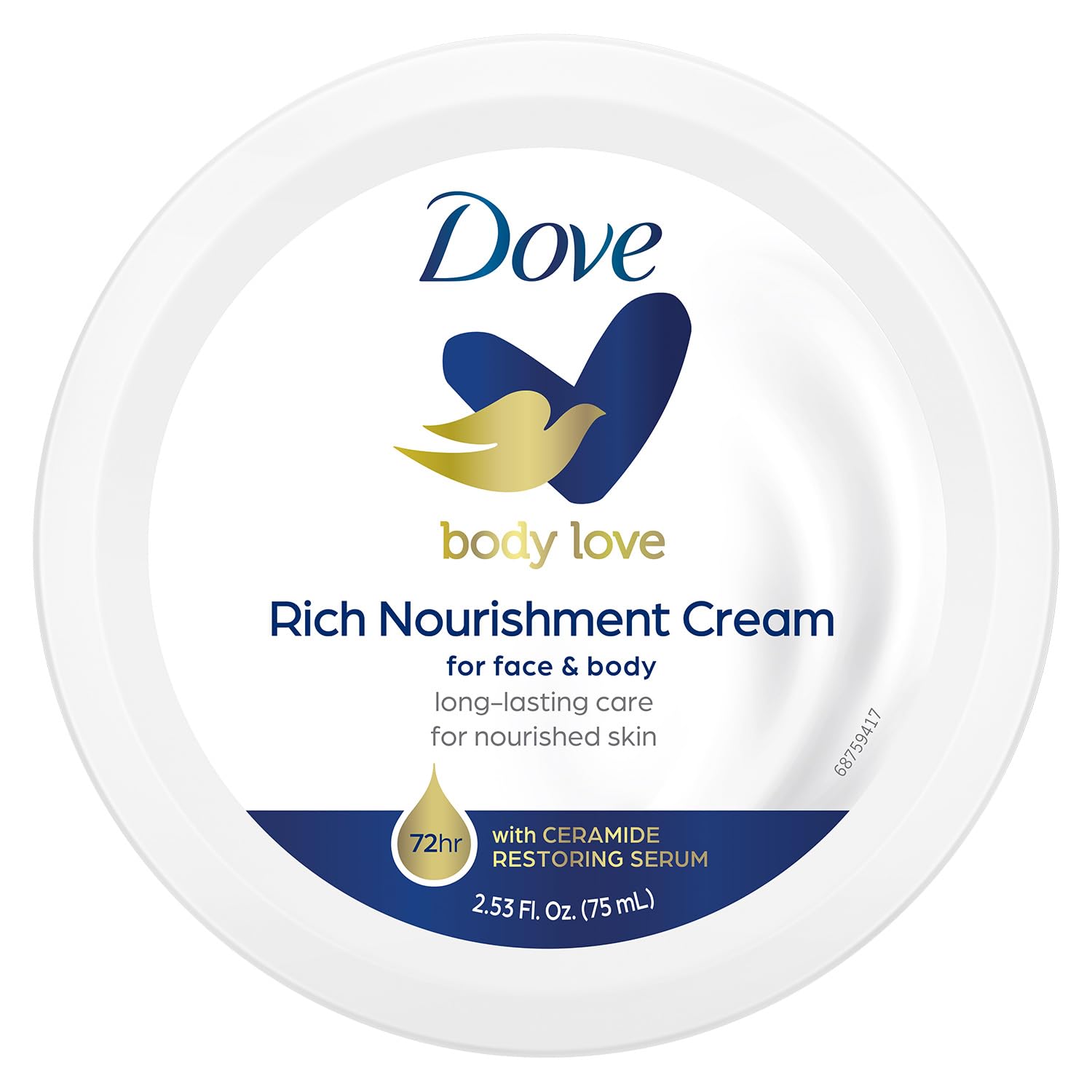 Dove Body Love Beauty Cream, Lightweight, Fast-Absorbing Face and Body Cream for Normal to Dry Skin, 24-Hour Moisture, Luxuriously Scented Face Cream, Hand & Body Lotion, 5.07 Fl Oz (Pack of 12)